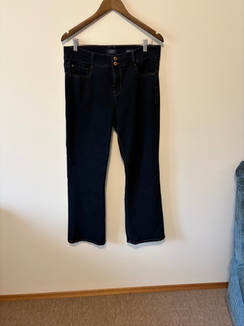 Women's Dark Blue Jeans - Bootcut
